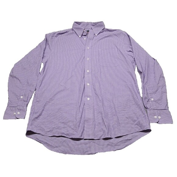 Chaps Shirt Mens Large Dress Button Up Down Long Sleeve Casual Comfort Stretch - Picture 1 of 12